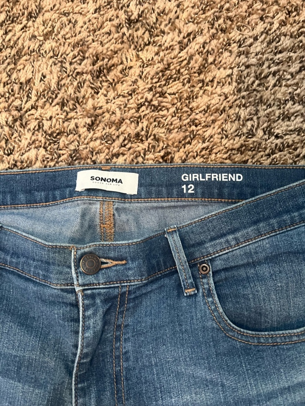 Sonoma Blue Girlfriend Jeans - Picture 3 of 5